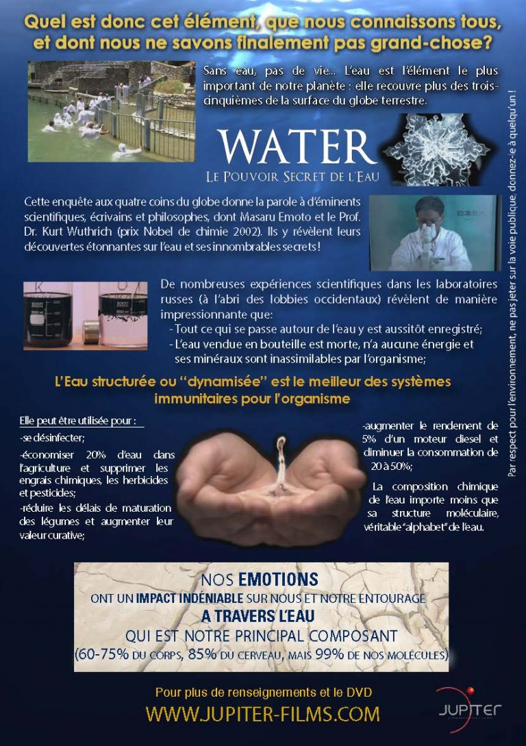 Water Le Pouvoir Secret De L Eau Water, Le Pouvoir Secret de l'Eau [Documentaire complet] - Dissidence TV